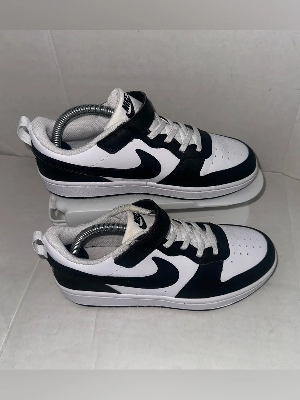 Nike Kid's Court Borough Low Recraft Sneakers JL3 Black/White Size US:3Y UK:2.5
